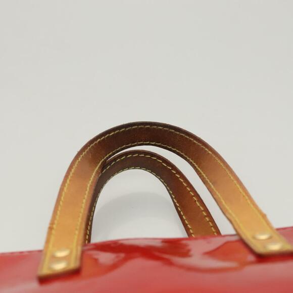 LOUIS VUITTON Monogram Vernis Reade PM Hand Bag Red Rouge M91088 - Picture 8 of 12